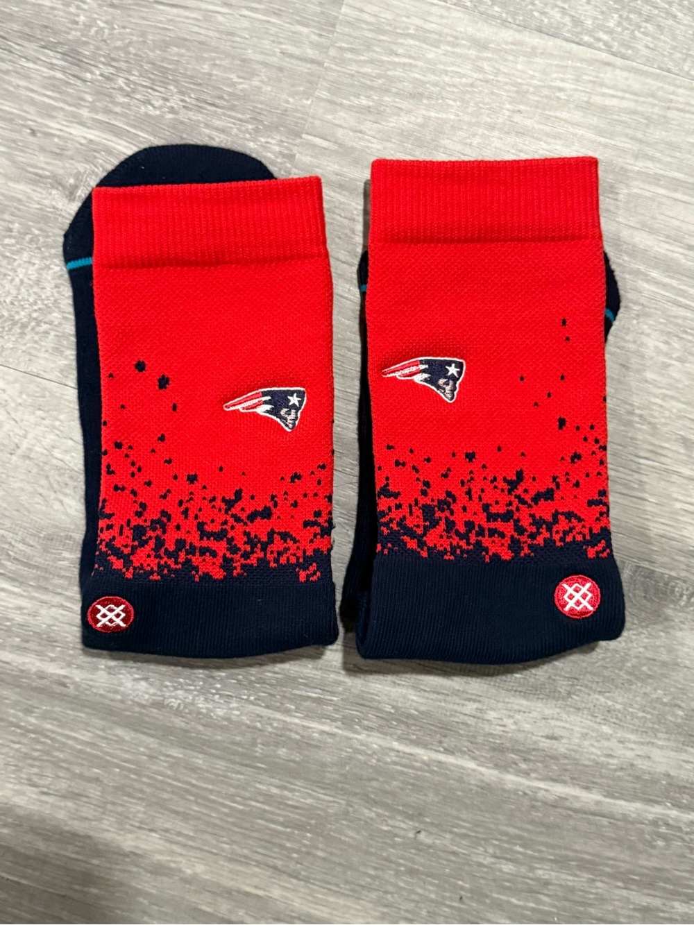 New England Patriots Stance Socks Blue Red Tom Brady NFL Men’s